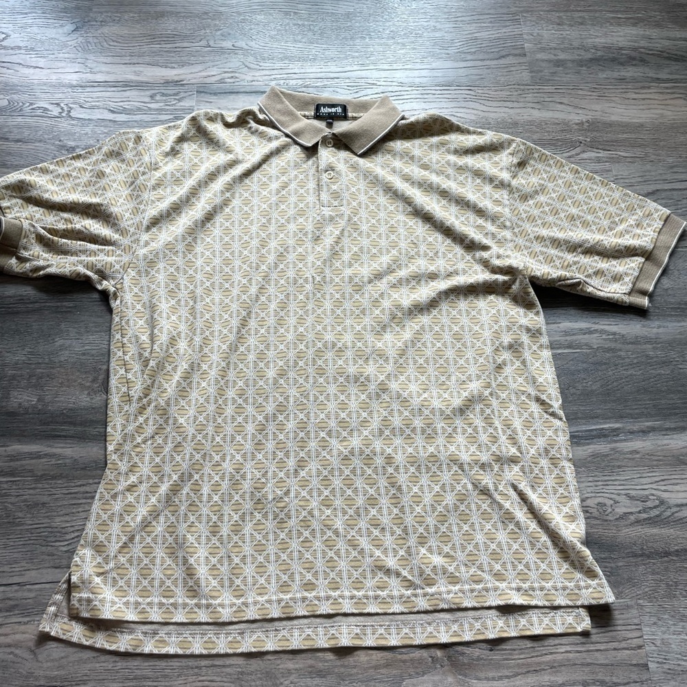 Ashworth Mens Short Sleeve Polo Shirt, size XXL